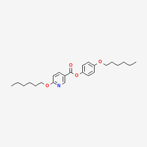 4-(Hexyloxy)phenyl 6-(hexyloxy)pyridine-3-carboxylate