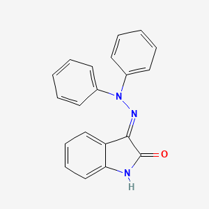 molecular formula C20H15N3O B11704287 3-(Diphenyl-hydrazono)-1,3-dihydro-indol-2-one 