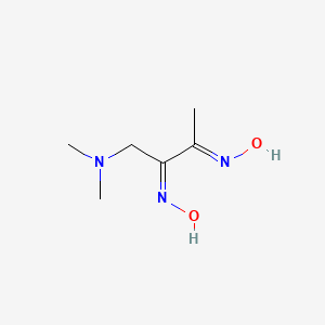 molecular formula C6H13N3O2 B11704331 (2Z,3E)-2,3-bis(hydroxyimino)-N,N-dimethylbutan-1-amine 