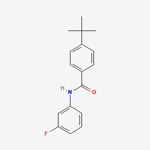 molecular formula C17H18FNO B11704362 4-tert-butyl-N-(3-fluorophenyl)benzamide 