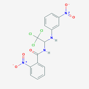 2-nitro-N-{2,2,2-trichloro-1-[(3-nitrophenyl)amino]ethyl}benzamide