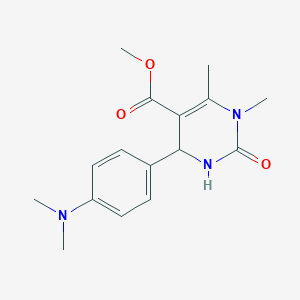 molecular formula C16H21N3O3 B11704413 Methyl 4-[4-(dimethylamino)phenyl]-1,6-dimethyl-2-oxo-1,2,3,4-tetrahydro-5-pyrimidinecarboxylate 