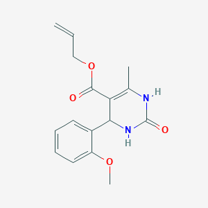 molecular formula C16H18N2O4 B11704416 Prop-2-en-1-yl 4-(2-methoxyphenyl)-6-methyl-2-oxo-1,2,3,4-tetrahydropyrimidine-5-carboxylate 