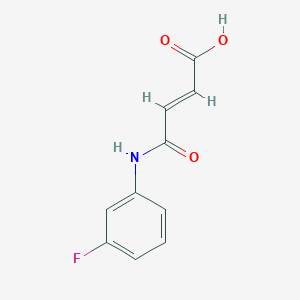 molecular formula C10H8FNO3 B11704432 4-(3-Fluoroanilino)-4-oxobut-2-enoic acid 