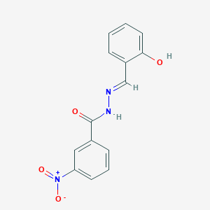 molecular formula C14H11N3O4 B11704437 N'-[(E)-(2-hydroxyphenyl)methylidene]-3-nitrobenzohydrazide CAS No. 82859-78-7