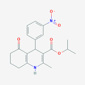 Propan-2-yl 2-methyl-4-(3-nitrophenyl)-5-oxo-1,4,5,6,7,8-hexahydroquinoline-3-carboxylate