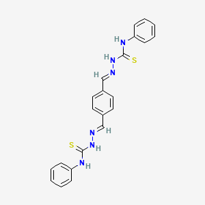 1-Phenyl-3-[(E)-({4-[(E)-{[(phenylcarbamothioyl)amino]imino}methyl]phenyl}methylidene)amino]thiourea