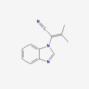 2-(1H-1,3-benzodiazol-1-yl)-3-methylbut-2-enenitrile