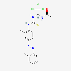 N-(2,2,2-trichloro-1-{[({2-methyl-4-[(2-methylphenyl)diazenyl]phenyl}amino)carbonothioyl]amino}ethyl)acetamide