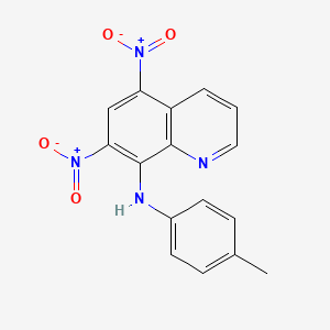 N-(4-methylphenyl)-5,7-dinitroquinolin-8-amine