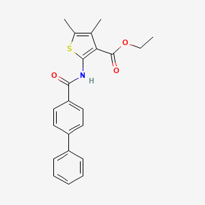 Ethyl 2-[(biphenyl-4-ylcarbonyl)amino]-4,5-dimethylthiophene-3-carboxylate