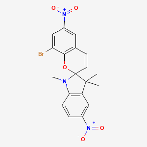 8-Bromo-1',3',3'-trimethyl-5',6-dinitro-1',3'-dihydrospiro[chromene-2,2'-indole]