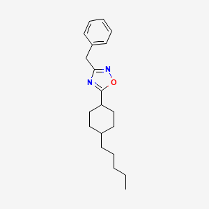 molecular formula C20H28N2O B11704559 3-Benzyl-5-(4-pentylcyclohexyl)-1,2,4-oxadiazole 