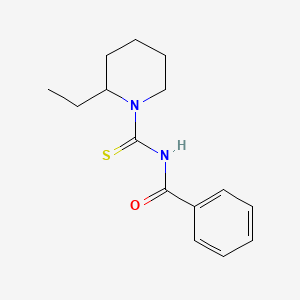 molecular formula C15H20N2OS B11704580 N-(2-ethylpiperidine-1-carbothioyl)benzamide 