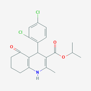 Propan-2-yl 4-(2,4-dichlorophenyl)-2-methyl-5-oxo-1,4,5,6,7,8-hexahydroquinoline-3-carboxylate