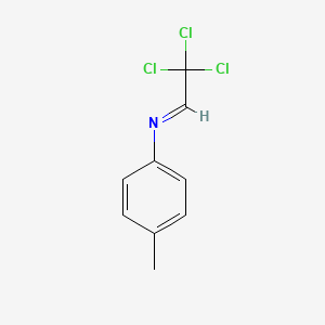 molecular formula C9H8Cl3N B11704625 Benzenamine, 4-methyl-N-(2,2,2-trichloroethylidene)- CAS No. 30988-43-3