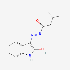 3-Methyl-N'-[(3E)-2-oxo-1,2-dihydro-3H-indol-3-ylidene]butanohydrazide