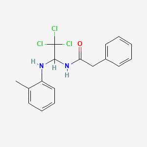 2-phenyl-N-{2,2,2-trichloro-1-[(2-methylphenyl)amino]ethyl}acetamide