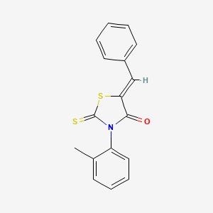 (5Z)-5-benzylidene-3-(2-methylphenyl)-2-thioxo-1,3-thiazolidin-4-one