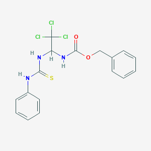 Benzyl 1-[(anilinocarbothioyl)amino]-2,2,2-trichloroethylcarbamate