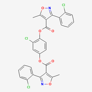 2-Chlorobenzene-1,4-diyl bis[3-(2-chlorophenyl)-5-methyl-1,2-oxazole-4-carboxylate]