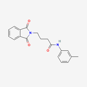 4-(1,3-dioxo-1,3-dihydro-2H-isoindol-2-yl)-N-(3-methylphenyl)butanamide