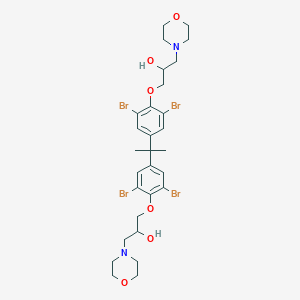 molecular formula C29H38Br4N2O6 B11704672 3,3'-((Propane-2,2-diylbis(2,6-dibromo-4,1-phenylene))bis(oxy))bis(1-morpholinopropan-2-ol) 