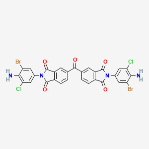 2-(4-Amino-3-bromo-5-chlorophenyl)-5-[2-(4-amino-3-bromo-5-chlorophenyl)-1,3-dioxoisoindole-5-carbonyl]isoindole-1,3-dione