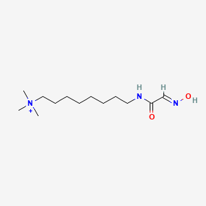 8-{[(2E)-2-(hydroxyimino)acetyl]amino}-N,N,N-trimethyloctan-1-aminium