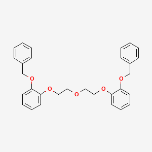 molecular formula C30H30O5 B11704733 1-(Benzyloxy)-2-(2-{2-[2-(benzyloxy)phenoxy]ethoxy}ethoxy)benzene 