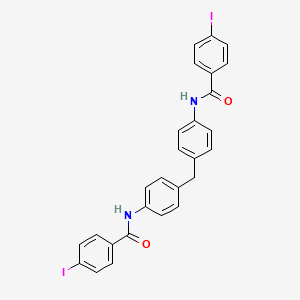 molecular formula C27H20I2N2O2 B11704747 N,N'-(Methylenedi-4,1-phenylene)bis(4-iodobenzamide) 