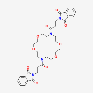 2,2'-[1,4,10,13-Tetraoxa-7,16-diazacyclooctadecane-7,16-diylbis(3-oxo-3,1-propanediyl)]bis(1H-isoindole-1,3(2H)-dione)