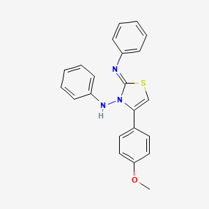 (2Z)-4-(4-methoxyphenyl)-N-phenyl-2-(phenylimino)-1,3-thiazol-3(2H)-amine