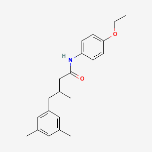 4-(3,5-dimethylphenyl)-N-(4-ethoxyphenyl)-3-methylbutanamide