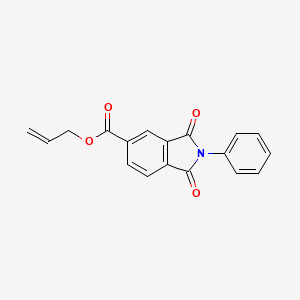 molecular formula C18H13NO4 B11704783 prop-2-en-1-yl 1,3-dioxo-2-phenyl-2,3-dihydro-1H-isoindole-5-carboxylate 