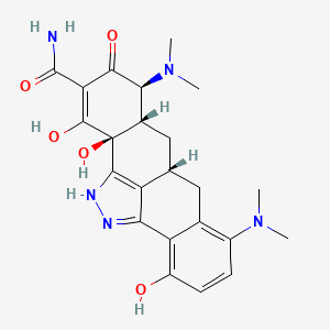 molecular formula C23H27N5O5 B1170483 Pyrazolo Minocycline CAS No. 182004-72-4