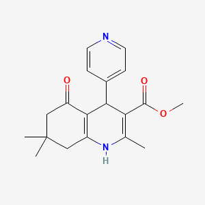 Methyl 2,7,7-trimethyl-5-oxo-4-(pyridin-4-yl)-1,4,5,6,7,8-hexahydroquinoline-3-carboxylate