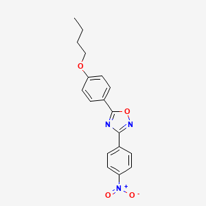 5-(4-Butoxyphenyl)-3-(4-nitrophenyl)-1,2,4-oxadiazole