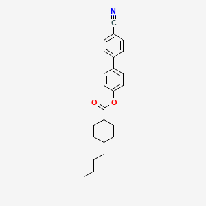 molecular formula C25H29NO2 B11704960 4'-Cyanobiphenyl-4-yl 4-pentylcyclohexanecarboxylate 