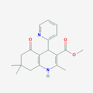 Methyl 2,7,7-trimethyl-5-oxo-4-(pyridin-2-yl)-1,4,5,6,7,8-hexahydroquinoline-3-carboxylate