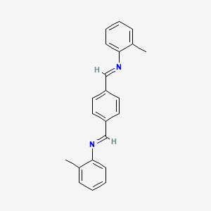 N-(2-methylphenyl)-1-[4-[(2-methylphenyl)iminomethyl]phenyl]methanimine