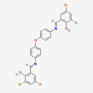 2,2'-{oxybis[benzene-4,1-diylnitrilo(E)methylylidene]}bis(4,6-dibromophenol)