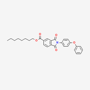 Octyl 1,3-dioxo-2-(4-phenoxyphenyl)isoindole-5-carboxylate