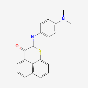 molecular formula C20H16N2OS B11705055 2-{[4-(Dimethylamino)phenyl]imino}benzo[DE]thiochromen-3-one 