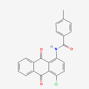 molecular formula C22H14ClNO3 B11705062 N-(4-chloro-9,10-dioxoanthracen-1-yl)-4-methylbenzamide 