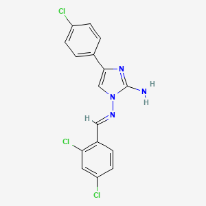 4-(4-chlorophenyl)-N~1~-[(E)-(2,4-dichlorophenyl)methylidene]-1H-imidazole-1,2-diamine