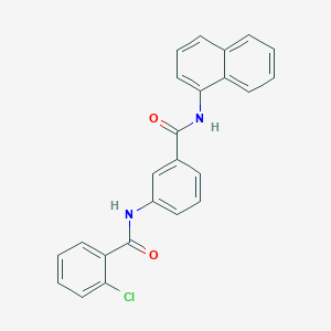 2-chloro-N-[3-(naphthalen-1-ylcarbamoyl)phenyl]benzamide