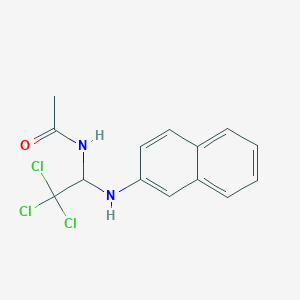 N-[2,2,2-trichloro-1-(naphthalen-2-ylamino)ethyl]acetamide