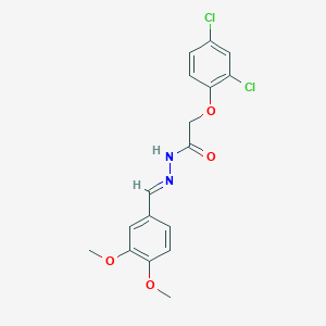 2-(2,4-dichlorophenoxy)-N'-[(E)-(3,4-dimethoxyphenyl)methylidene]acetohydrazide