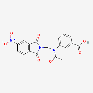 3-{acetyl[(5-nitro-1,3-dioxo-1,3-dihydro-2H-isoindol-2-yl)methyl]amino}benzoic acid